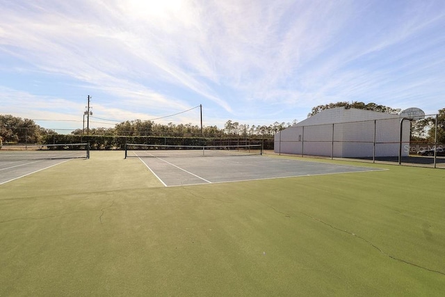 view of sport court