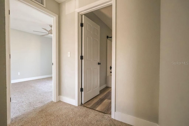 corridor with carpet