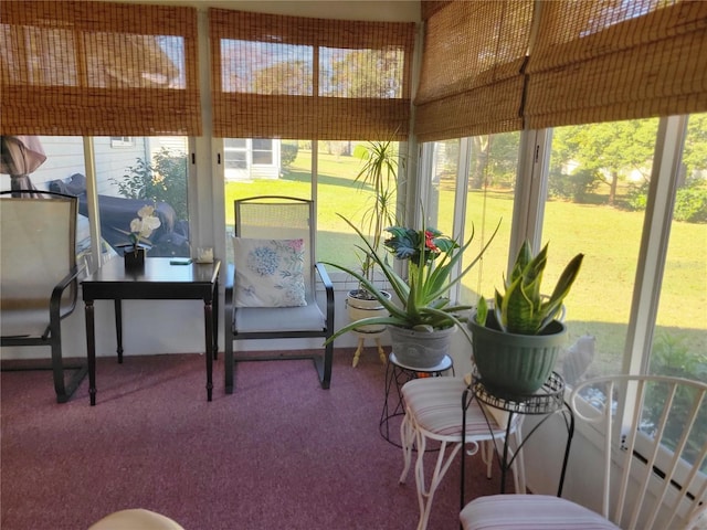 view of sunroom / solarium