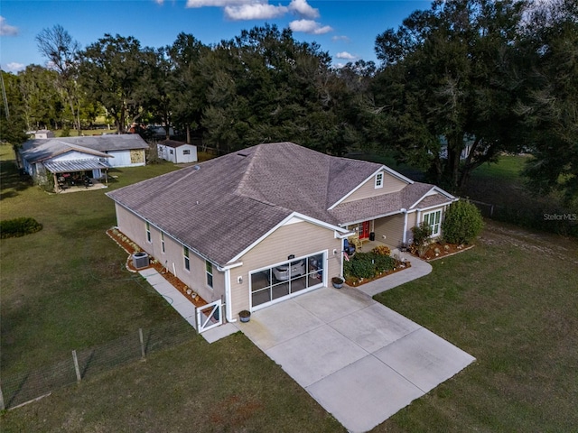 birds eye view of property