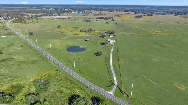 bird's eye view featuring a rural view