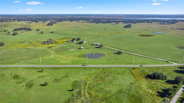 aerial view with a rural view