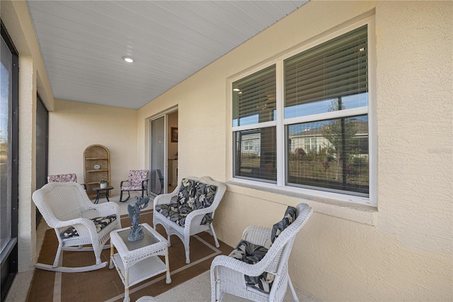 view of sunroom