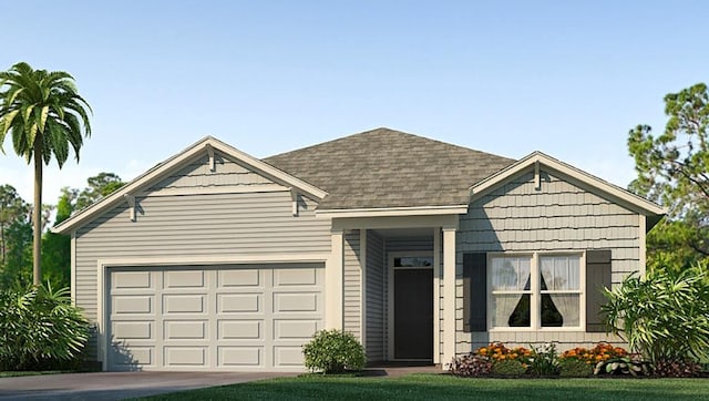 5263 SW 51st Rd, Gainesville, FL 32608 - view of front of property with an attached garage, driveway, and a shingled roof
