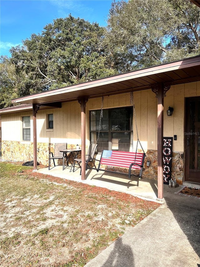 view of back of property