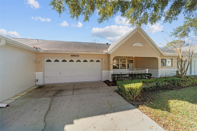 view of front of house featuring a garage