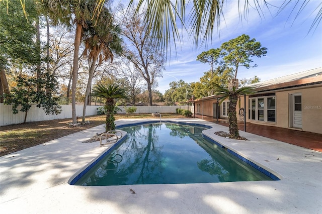 view of pool with a patio area