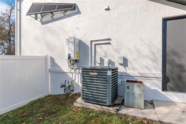 exterior details featuring central air condition unit