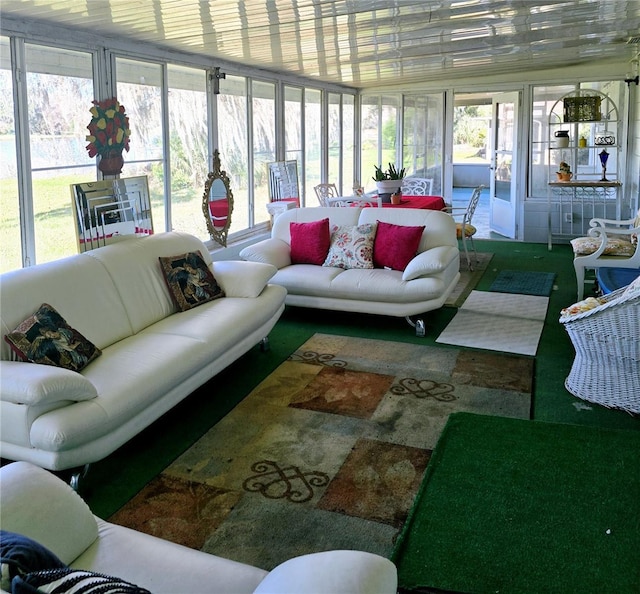 view of sunroom / solarium