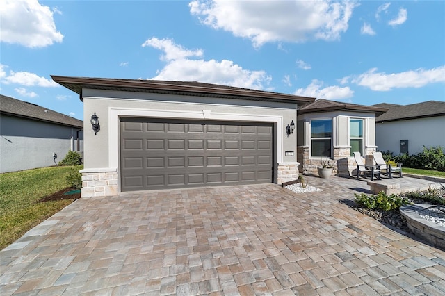 view of front of house featuring a garage