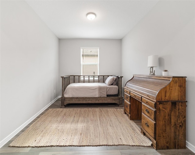 bedroom featuring hardwood / wood-style floors