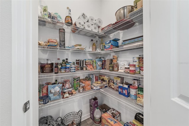 view of pantry