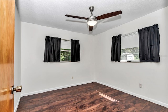 5507 SE 107th Pl, Belleview, FL 34420 - empty room featuring baseboards, wood finished floors, and ceiling fan
