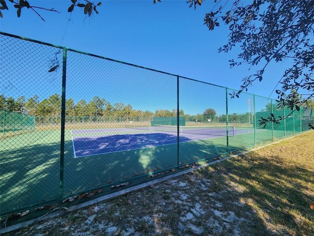 view of tennis court