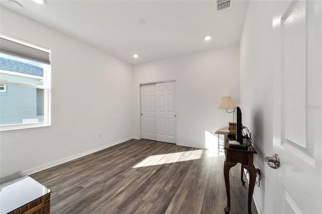 foyer featuring dark hardwood / wood-style flooring