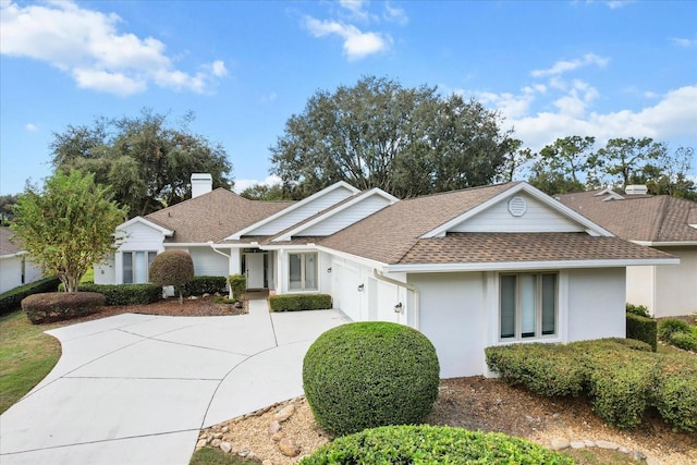 view of ranch-style home