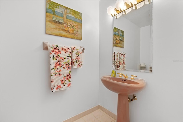 bathroom featuring tile patterned floors