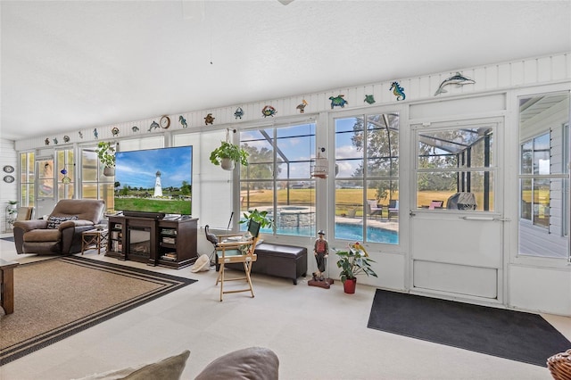 view of sunroom / solarium