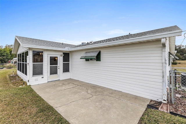 back of house featuring a patio area