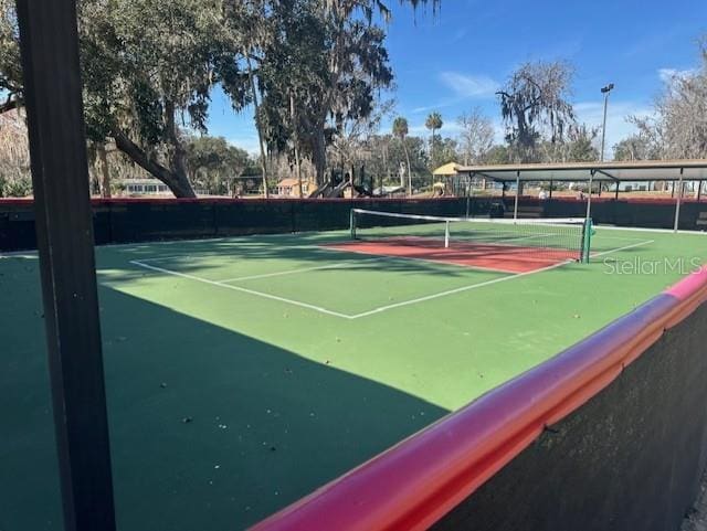 view of tennis court