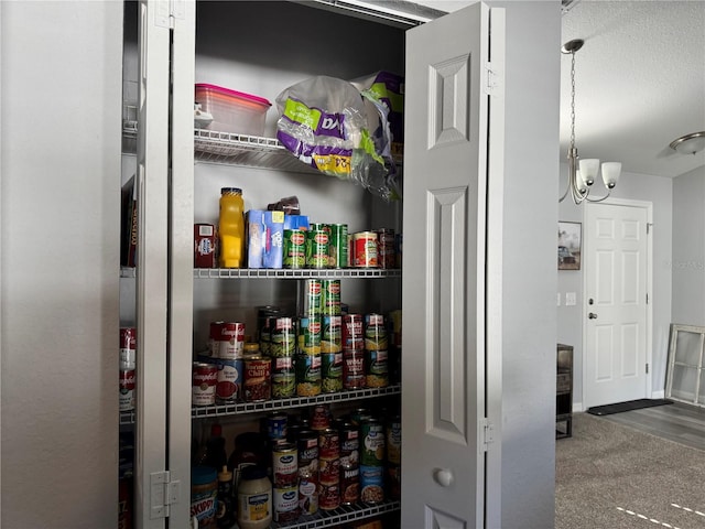 view of pantry