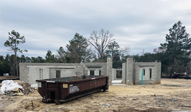 view of rear view of property