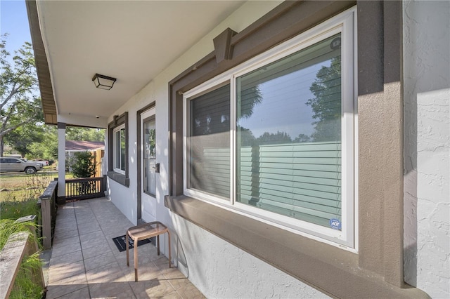 exterior space featuring a porch