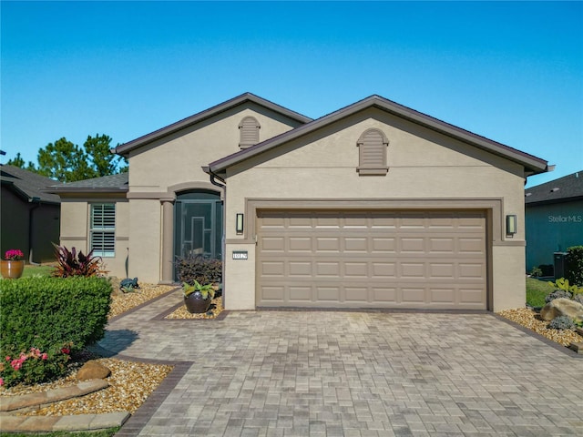 ranch-style house with a garage