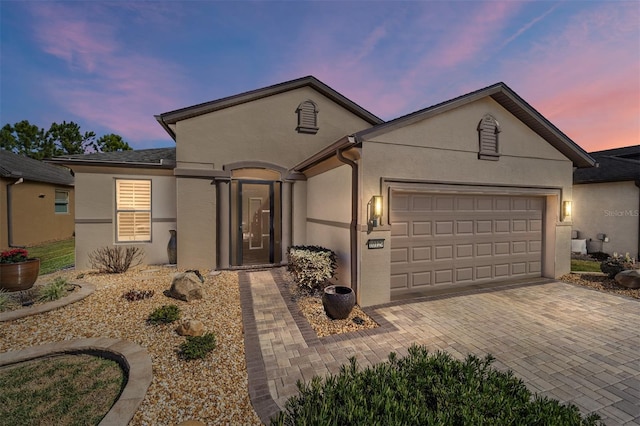 ranch-style house with a garage