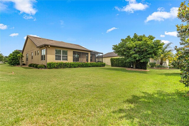 exterior space with a front yard