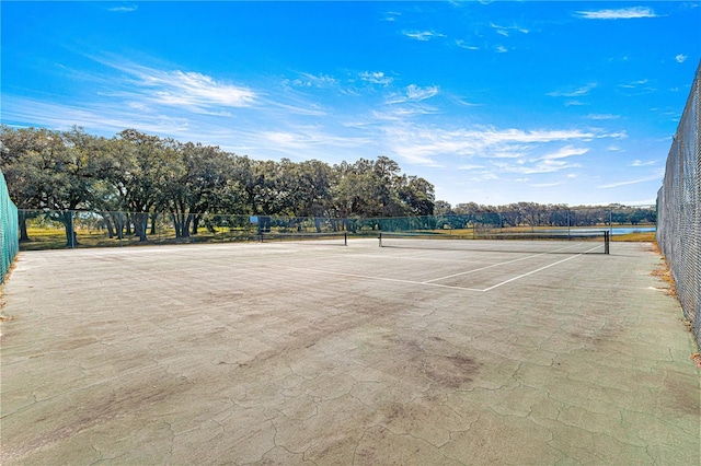 view of tennis court