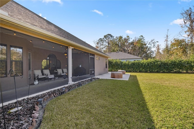 view of yard with a patio