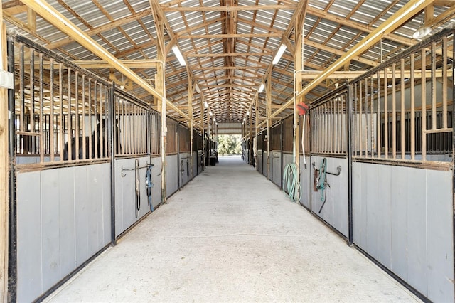 view of horse barn