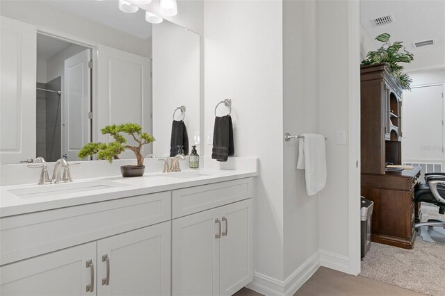 5477 N Princewood Dr, Beverly Hills, FL 34465 - full bath with double vanity and a shower