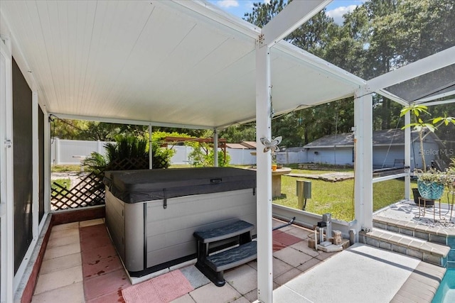 view of sunroom / solarium