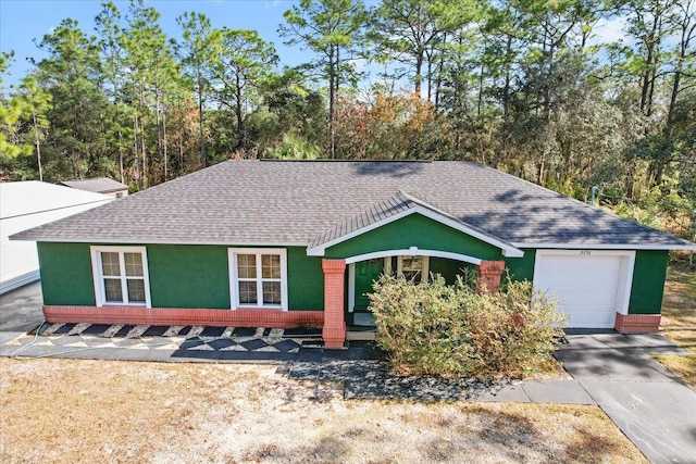 ranch-style house with a garage