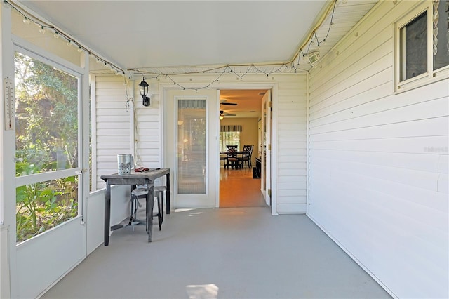 view of sunroom / solarium