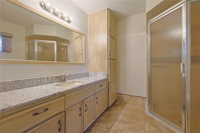 10185 SE 175th Ln, Summerfield, FL 34491 - full bathroom with vanity and a stall shower
