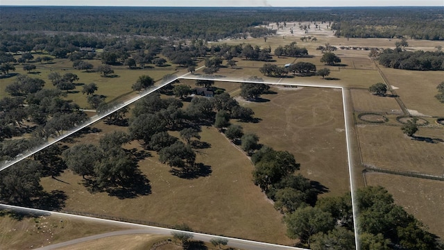 drone / aerial view featuring a rural view