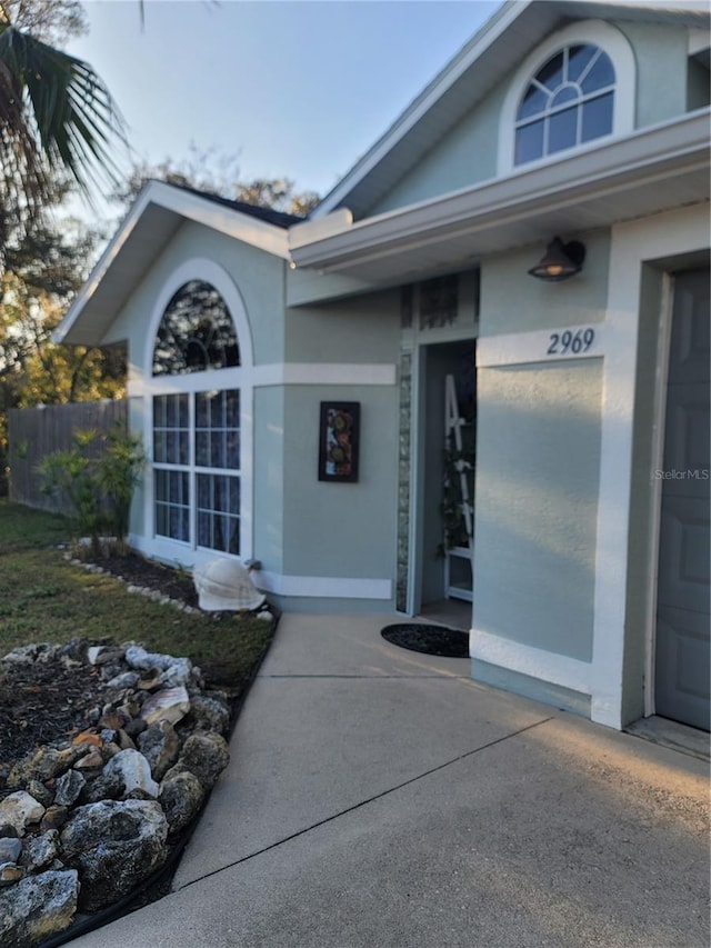 view of entrance to property