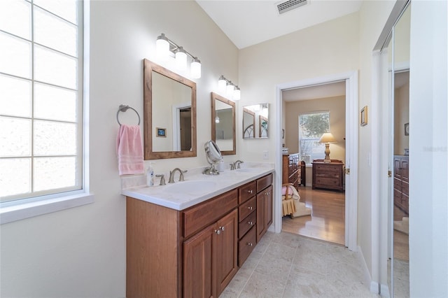 bathroom featuring vanity