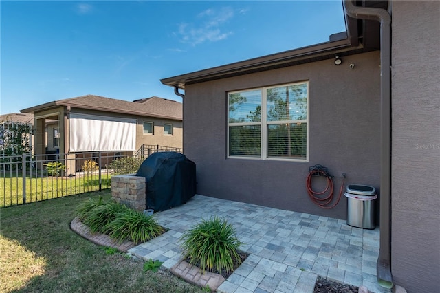 view of home's exterior featuring a lawn