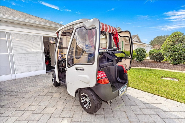 exterior space with a lawn