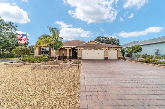 ranch-style house with a garage