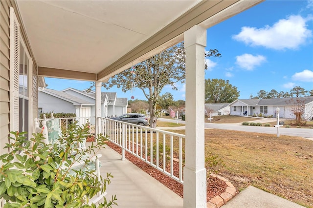 balcony with a porch