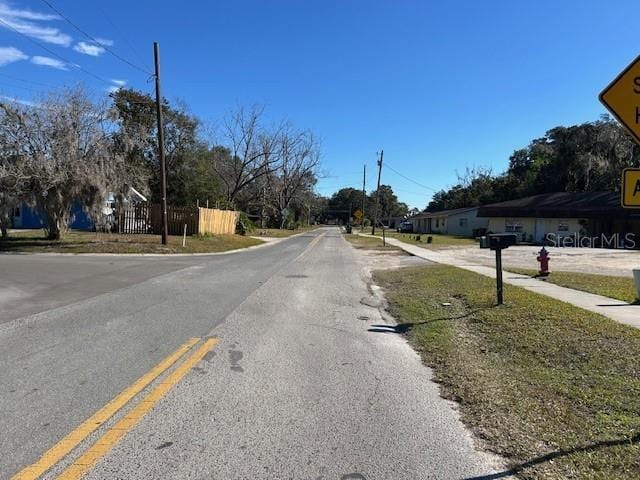 view of road