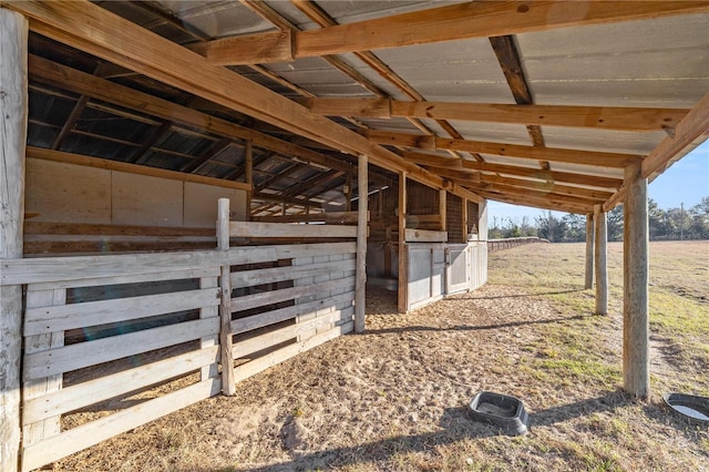 view of stable