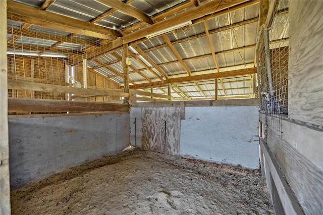 view of horse barn