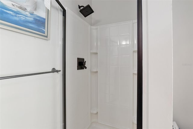 bathroom with walk in shower