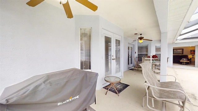 view of patio / terrace with french doors